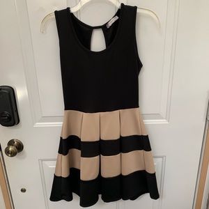 Striped Black and Tan dress